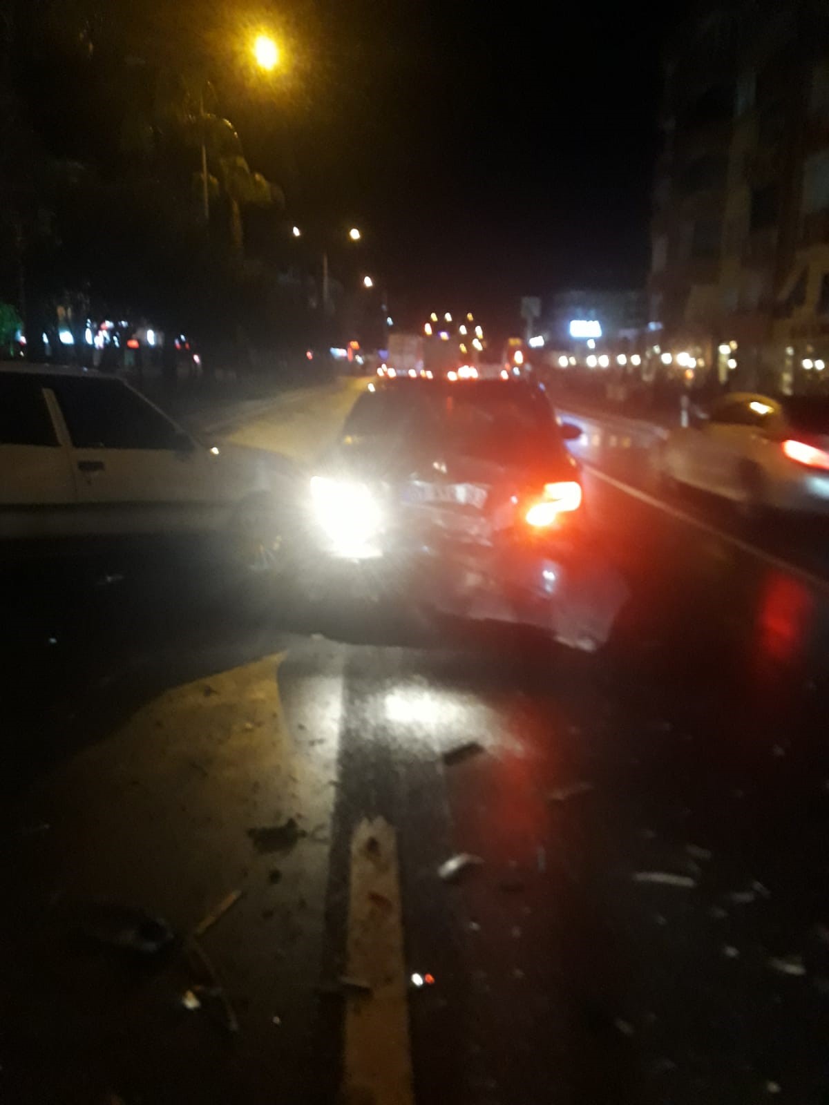 Alanya Kaza Trafik Kilitlendi Resim