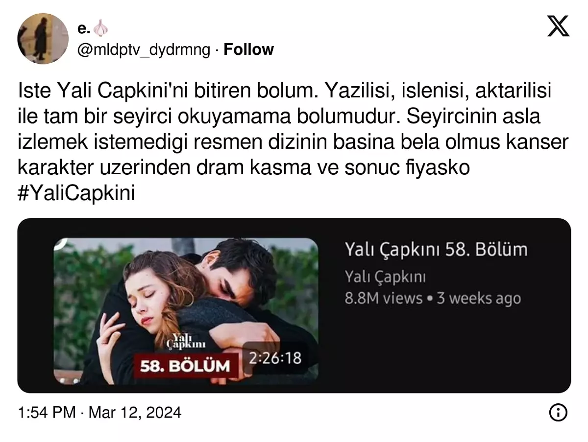 Yali Capkini Yorum