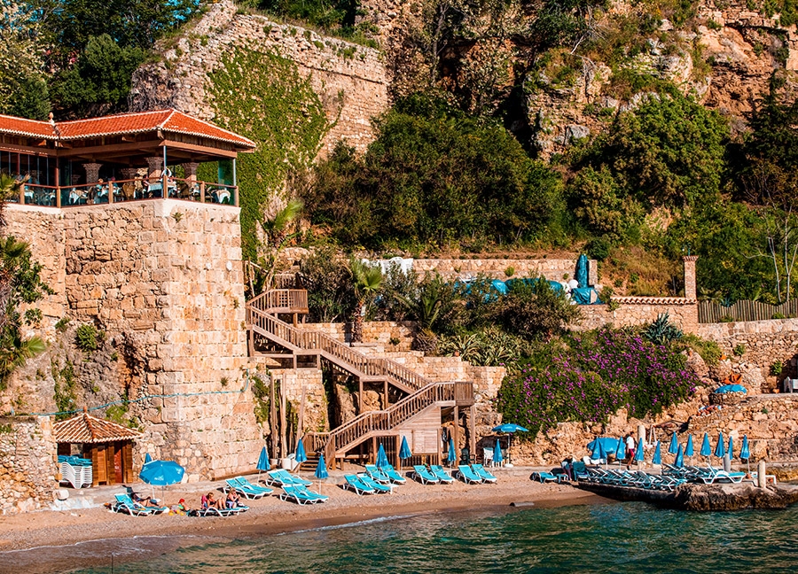 Antalya Ucretli Plajlar Mermerli