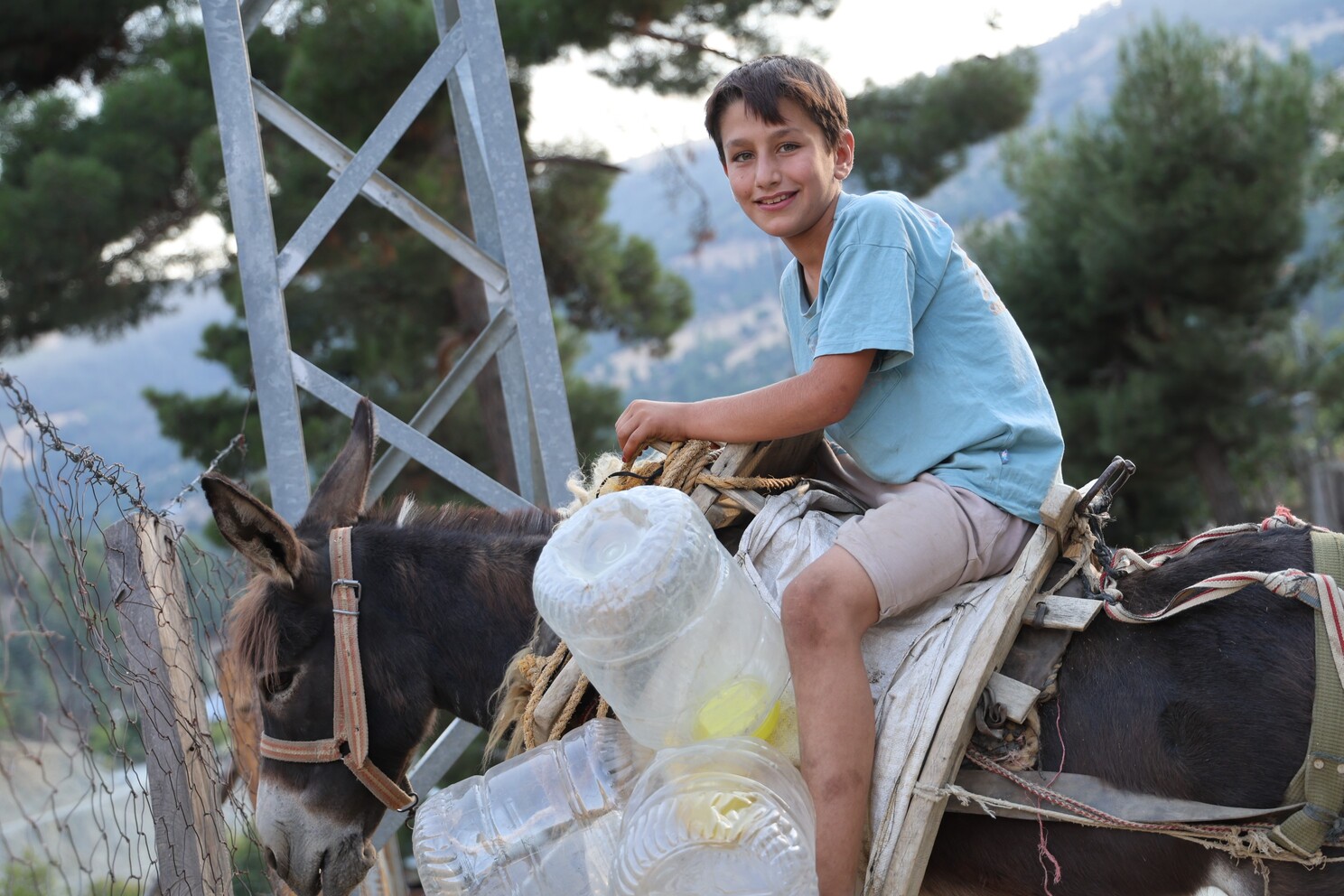 Eşekle Su Taşıyorlar (1)