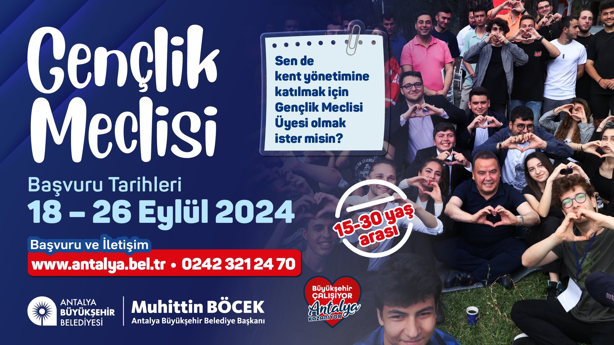 Büyükşehi̇r Gençli̇k Mecli̇si̇ Başvuru Başladi