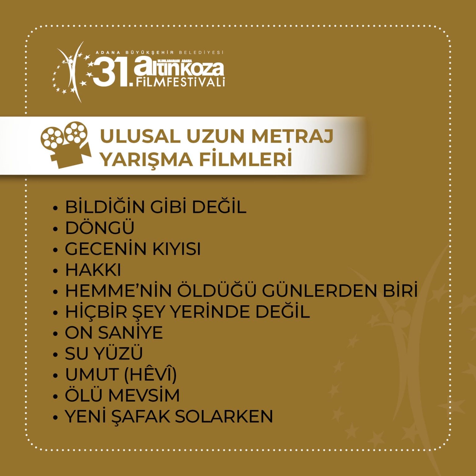 Uluslararası Adana Altın Koza Film Festivali (1)