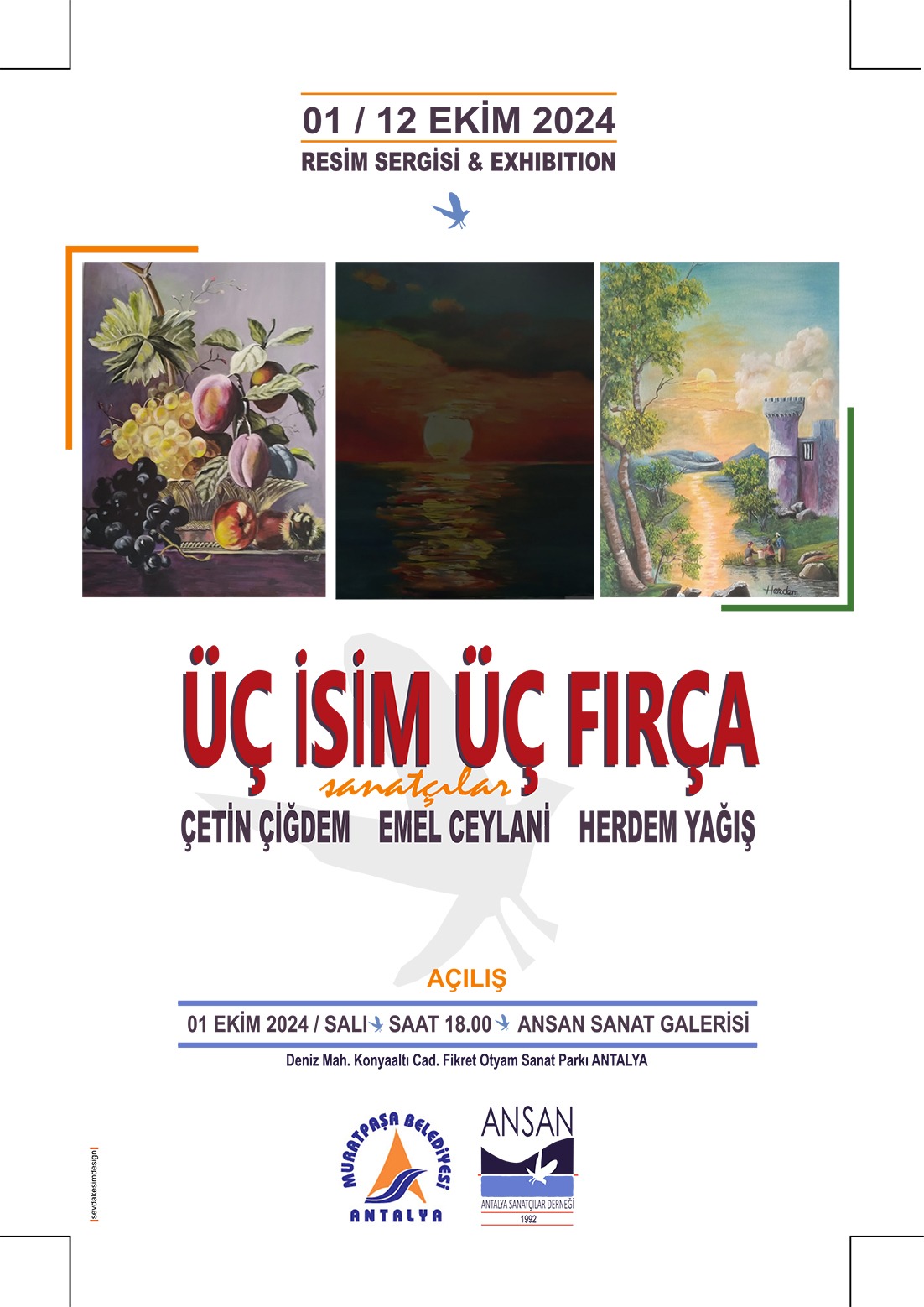 Üçlü Isim Üçlü Fırça Sergisi (1)