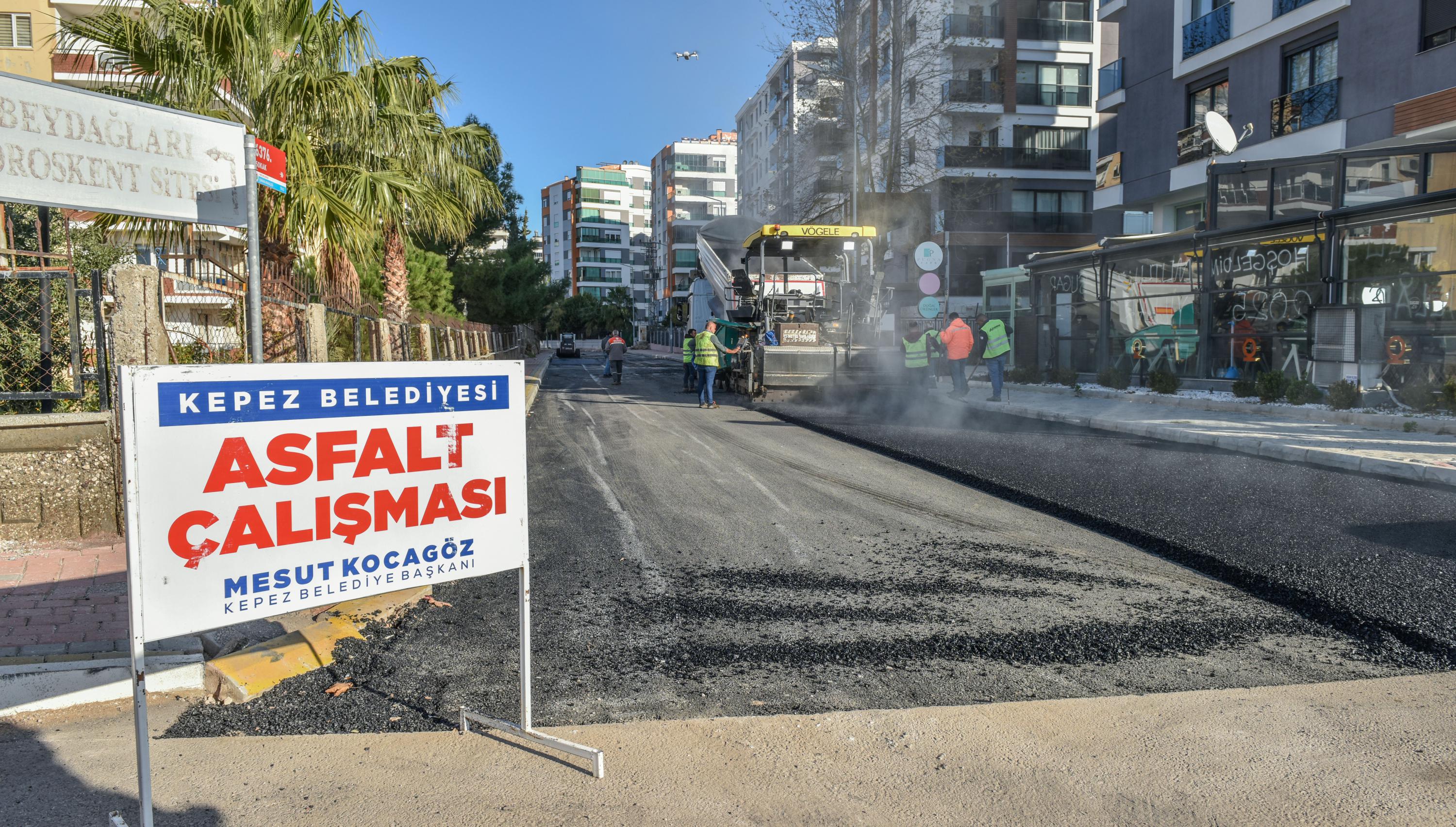 Kepez Yeni Yilin Ilk Asfaltini Cankayaya Yapti 2