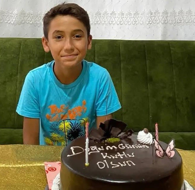 Kazada Hayatını Kaybeden 12 Yaşındaki Gökhan Son Yolculuğuna Uğurlandı (1)