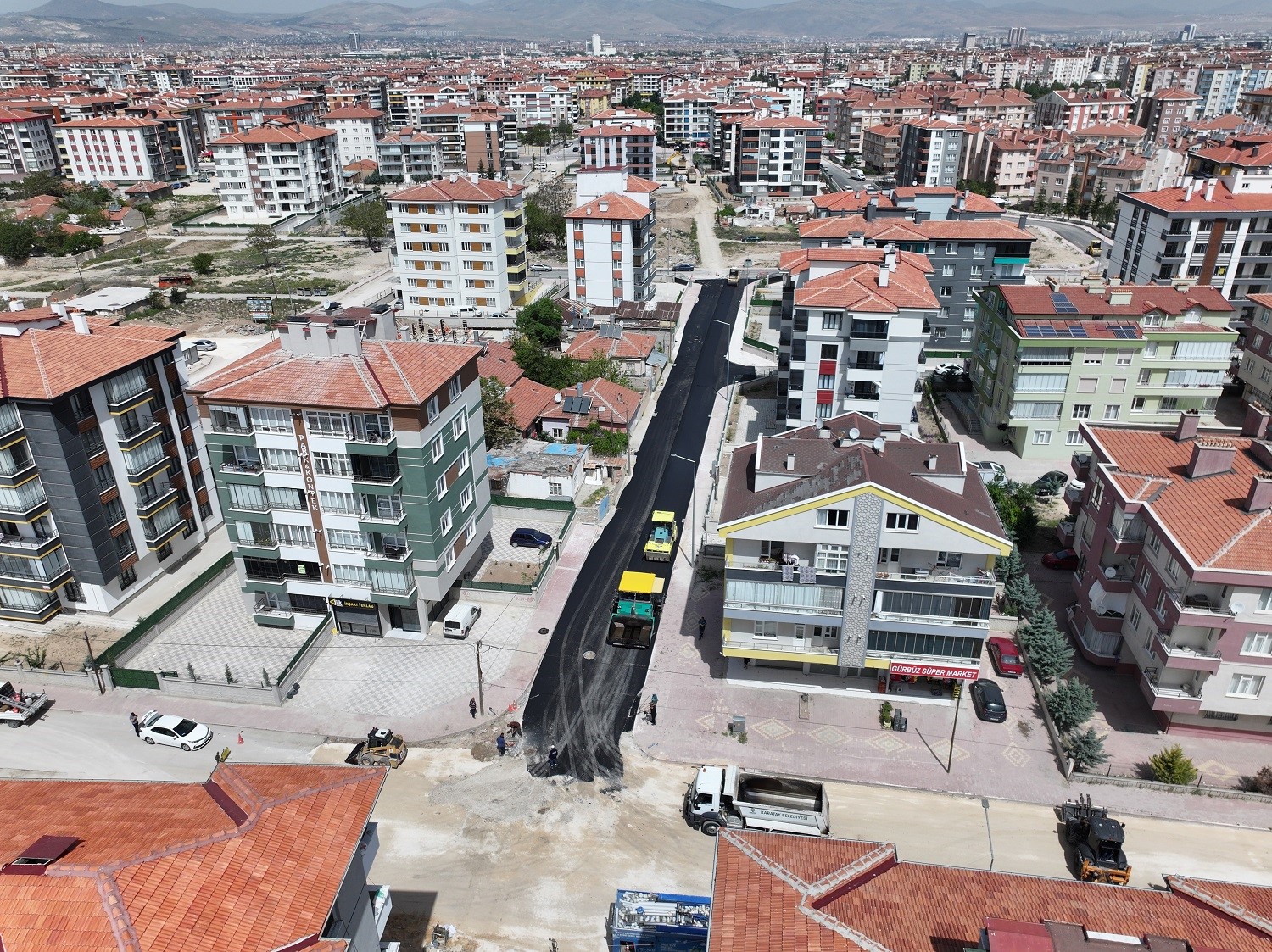 Konya'da Erenler Ve Mengene Mahallelerine Sıcak Asfalt (3)