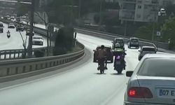 Alanya’da motosiklet sürücüsü ile polis arasından gerilim dolu anlar.. Dur ihtarına uymadı polisi peşine taktı