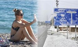 Antalya dört mevsimi bir arada yaşıyor… Dağda kar, şehirde fırtına, tatilciler denizde