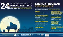 24. Uluslararası Antalya Piyano Festivali ile sosyal sorumluluk projesi birleştirilecek