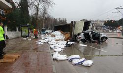 Antalya’da, genç kadının üzerine devrilen kamyonun sürücüsü tutuklandı