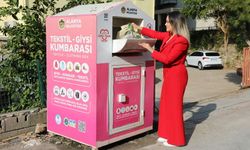 Tekstil atıkları giysi kumbarasıyla geri dönüştürülüyor