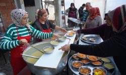 Burdur'da köy halkının imece usulü iftar dayanışması