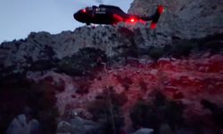 Saha bekçisi, helikopterle kurtarıldı