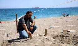 Konyaaltı Sahili'nde caretta yuvası bulundu
