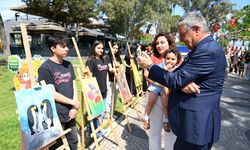 Öğrencilerden sanatla çevreye duyarlılık mesajı