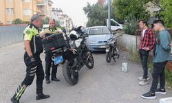 Polisi görünce kaçan motosikletliye 19 bin 677 TL para cezası
