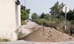 Manavgat’ta sahilden kum çalıp kaçtılar