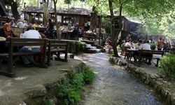 Sıcaktan kaçanlar, tabiat parkında serinledi