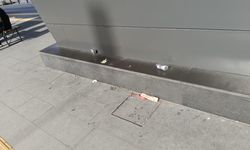 Antalya tramvay duraklarını çöplüğe çevirdiler