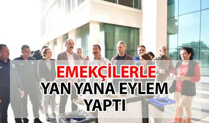 Konyaaltı Belediye Başkanı Kotan, emekçilerle beraber tepki gösterdi