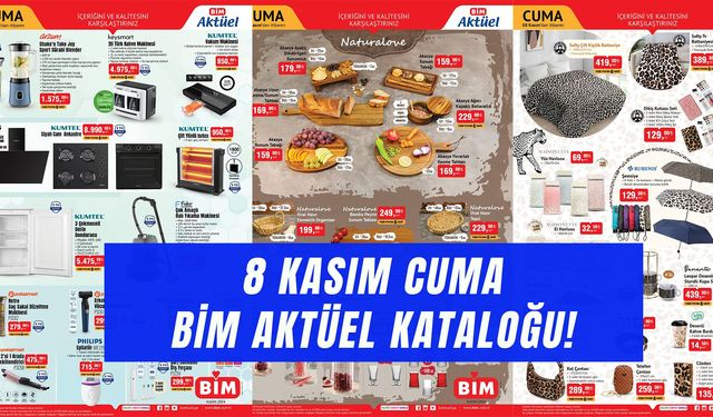 8 Kasım Cuma Bim Aktüel Kataloğu! Çift Yönlü Isıtıcı, Halı Yıkama Makinesi, Türk Kahvesi Makinesi ve Çok Daha Fazlası Bu Cuma Bim’de!