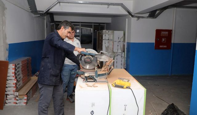 Muğla Büyükşehir Belediyesi 16 okulda bakım-onarım çalışması yapıyor