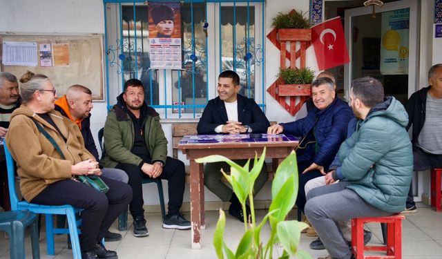 Kuşadası Belediye Başkanı Günel, Soğucak ve Caferli’de sevgi seliyle karşılaştı