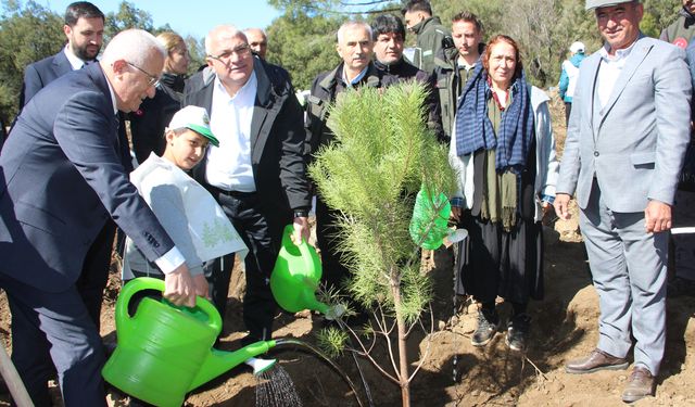 Kumluca'da 700 fidan toprakla buluşturuldu