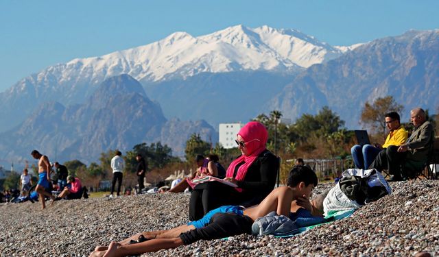 Antalya’da iki mevsim birden