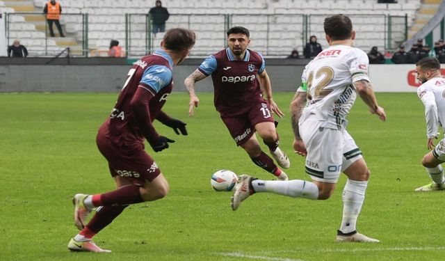 Konyaspor sahasında Trabzonspor'u mağlup etti: 1-0