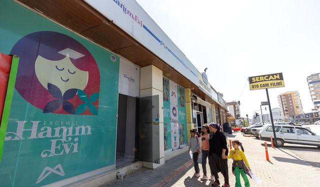 Erdemli'de kadınlar için özel sosyal yaşam alanı olan 'hanım evi' hizmete açıldı
