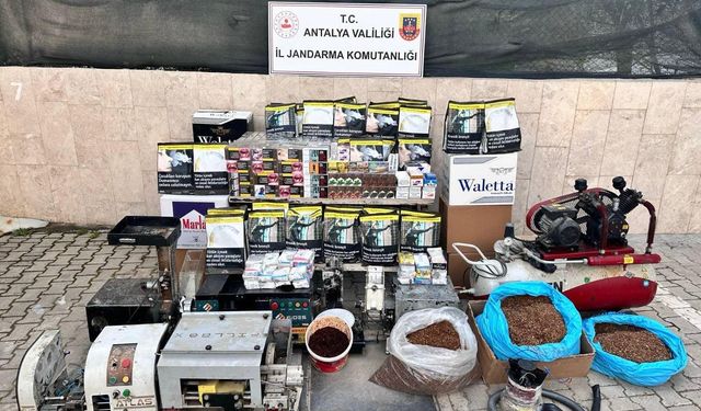Korkuteli'nde kaçak tütün operasyonu yapıldı