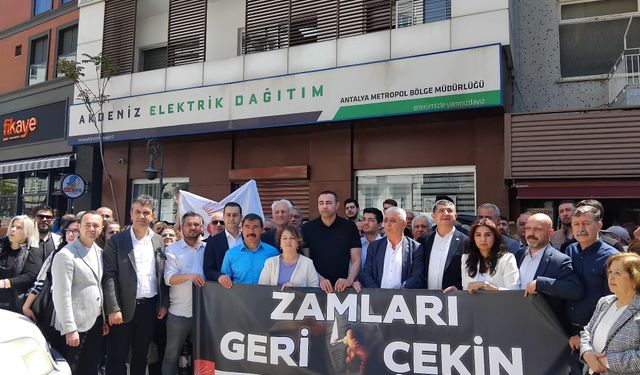 Antalya bu kez elektrik için ayağa kalktı