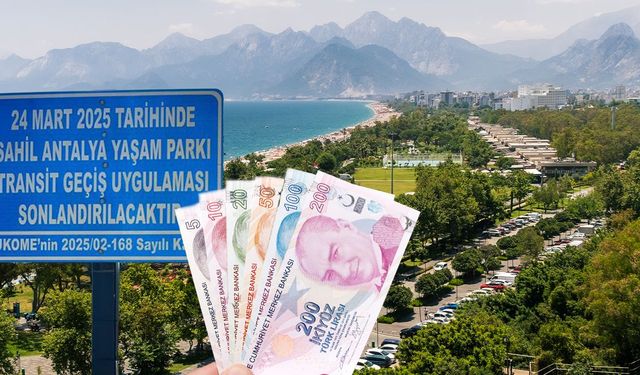 Konyaaltı Beach Park’ta transit geçişe ücret şoku