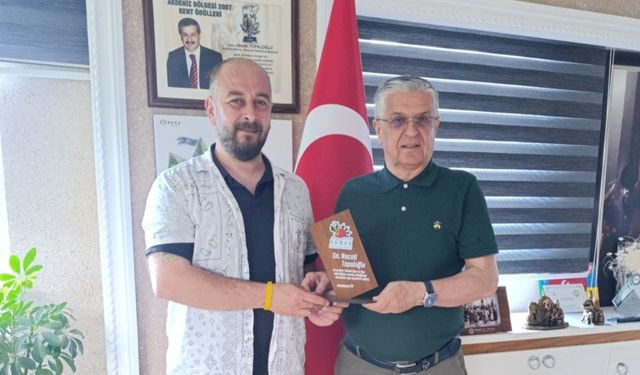 Polat Dede’den Başkan Topaloğlu’na teşekkür ziyareti