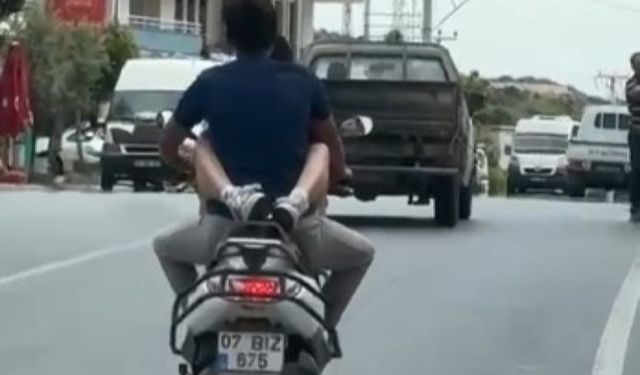 Kucağında yolcu taşıyan sürücüye 32 bin TL ceza