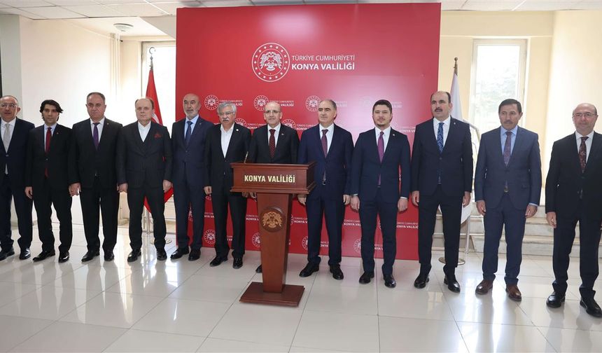 Hazine ve Maliye Bakanı Mehmet Şimşek’ten Konya çıkartması