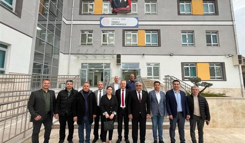 Antalya'da Tekeli Ortaokulu'nun yeni binası açıldı