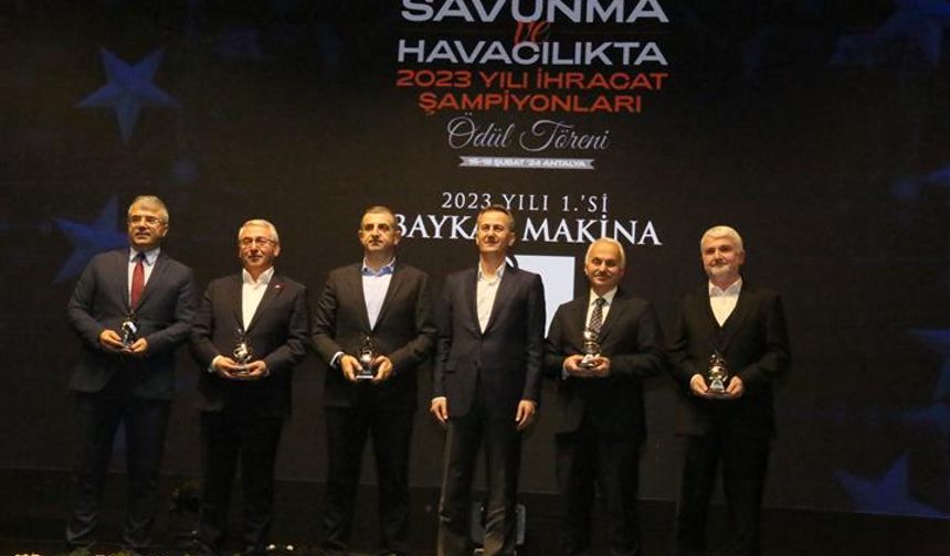 Antalya savunma ve havacılıkta ödülleri verildi