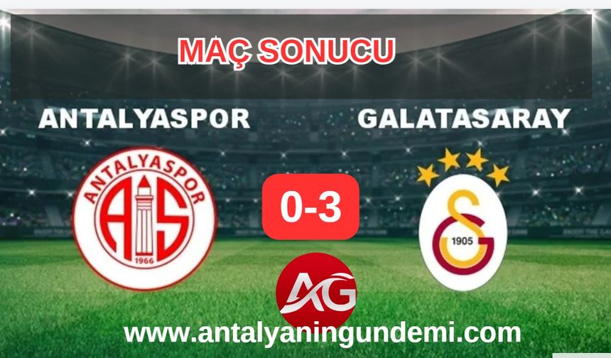 Antalyaspor-Galatasaray canlı anlatımı