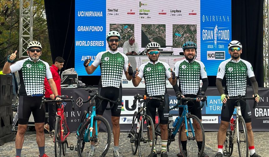 Manavgat Belediyespor, UCI Nirvana Gran Fondo’da başarı gösterdi