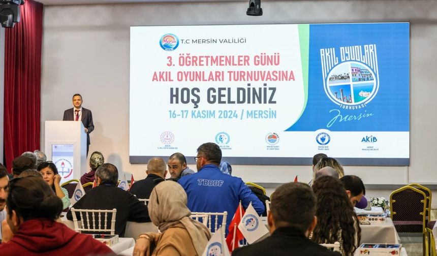 Türkiye Akıl ve Zeka Oyunları Turnuvası Mersin'de açılış töreniyle başladı