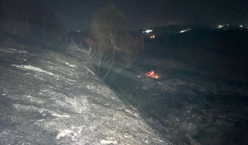 Burdur’da 15 dekar alan yandı