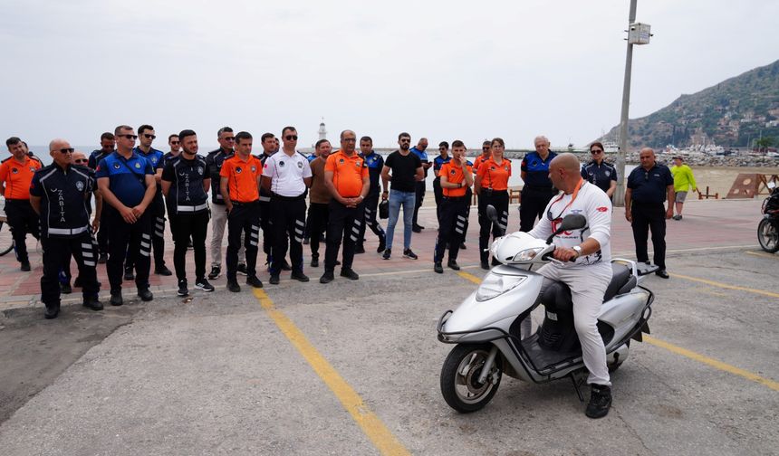 Zabıta personeline güvenli sürüş eğitimi